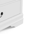 Commode traditionnelle en bois massif à 5 tiroirs