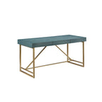 Bureau informatique Vaiz Modern 60 pouces en métal avec 3 tiroirs