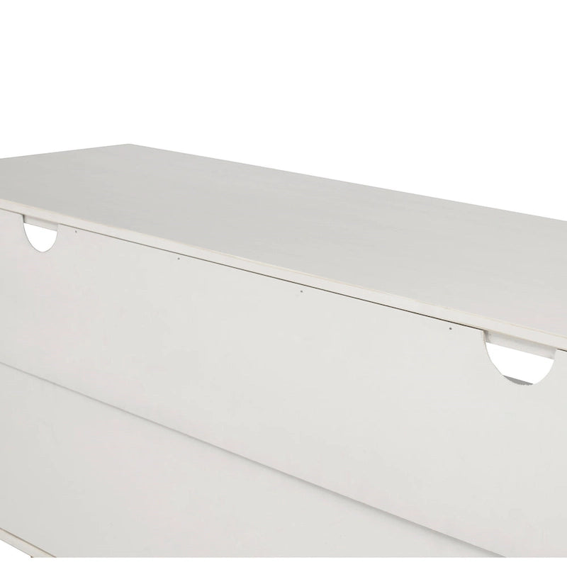 Meuble TV en bois massif Alby de 58 po de style Mid-Century