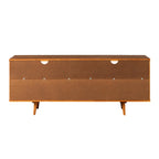 Meuble TV en bois massif Alby de 58 po de style Mid-Century