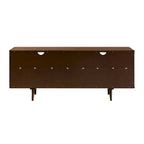 Meuble TV en bois massif Alby de 58 po de style Mid-Century