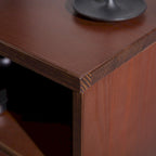 Meuble TV en bois massif Alby de 58 po de style Mid-Century