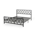 Cadre de lit plateforme King-size moderne Claudia Iron