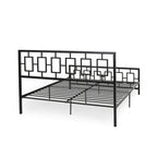 Cadre de lit plateforme King-size moderne Claudia Iron