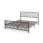 Cadre de lit plateforme King-size moderne Claudia Iron