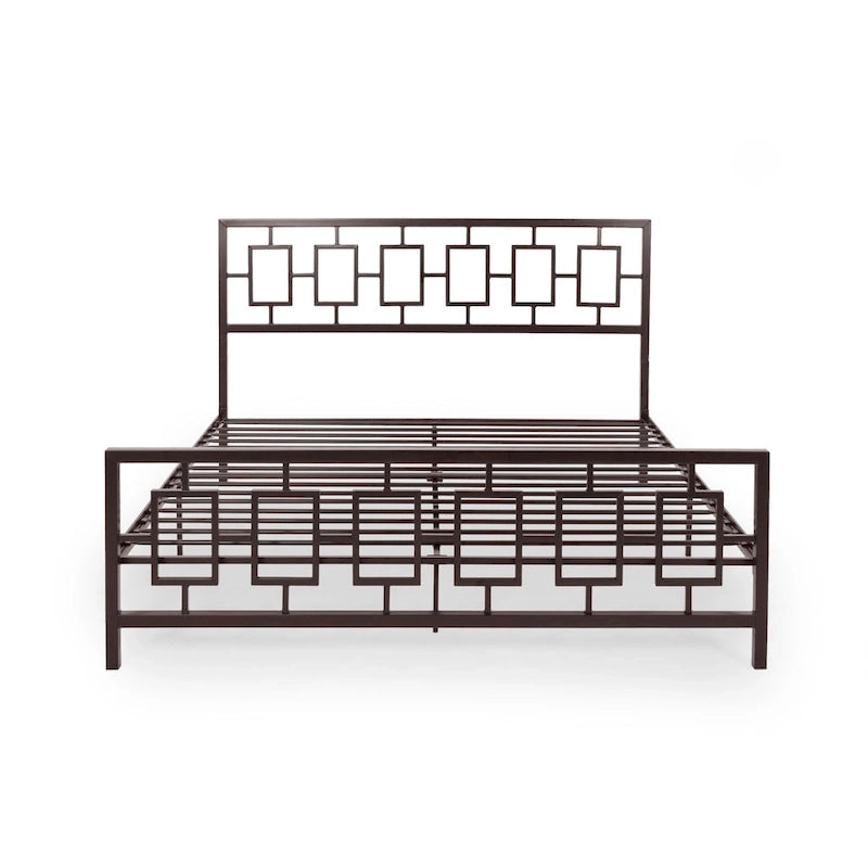Cadre de lit plateforme King-size moderne Claudia Iron