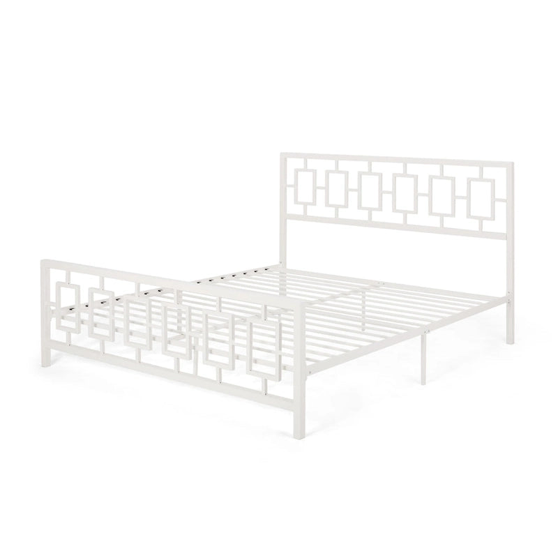 Cadre de lit plateforme King-size moderne Claudia Iron