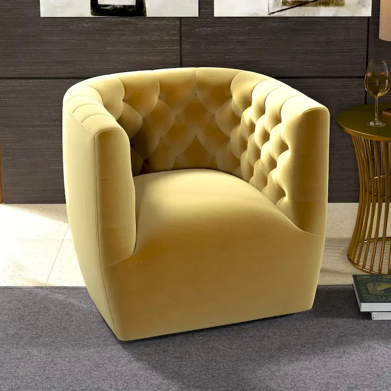 Fauteuil pivotant confortable style Mid-Century Modern