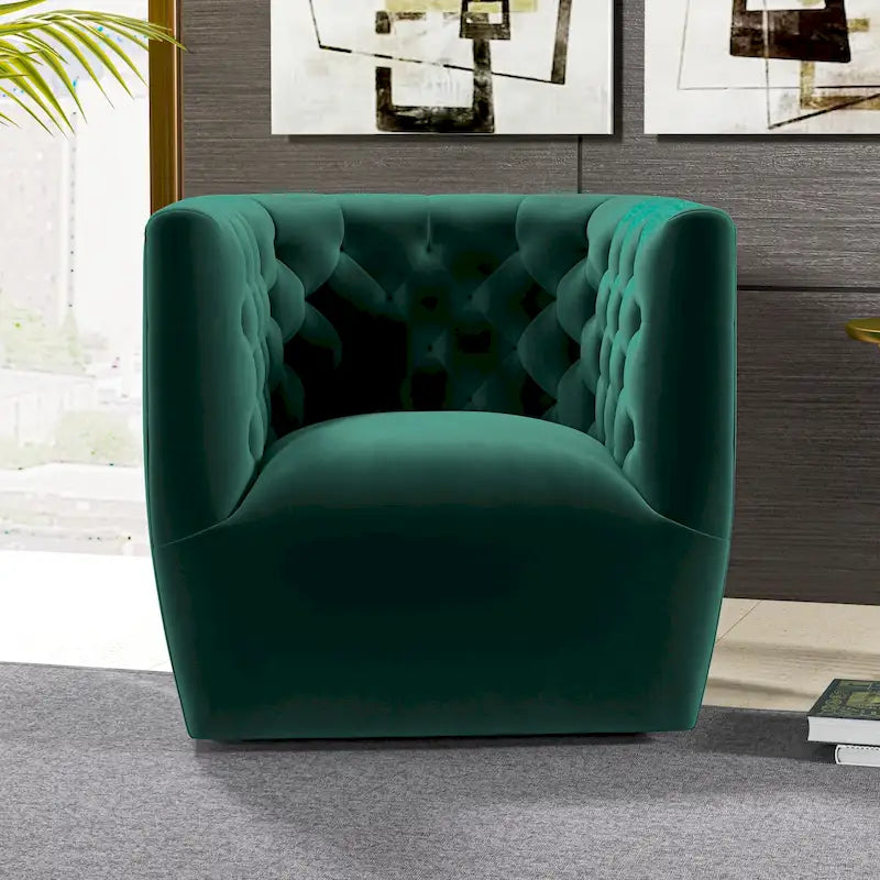 Fauteuil pivotant confortable style Mid-Century Modern