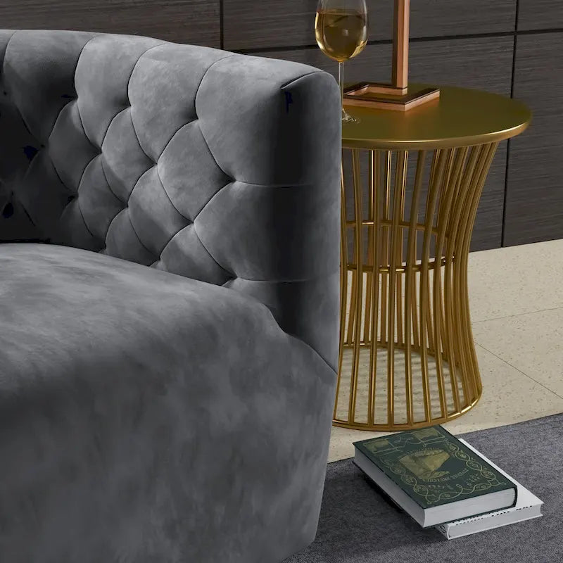 Fauteuil pivotant confortable style Mid-Century Modern