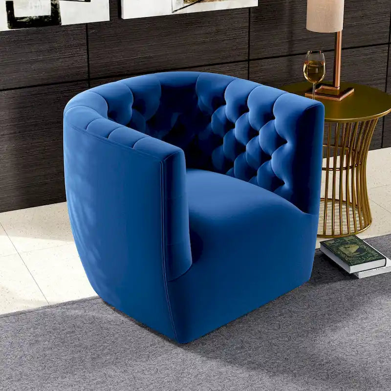 Fauteuil pivotant confortable style Mid-Century Modern