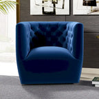 Fauteuil pivotant confortable style Mid-Century Modern