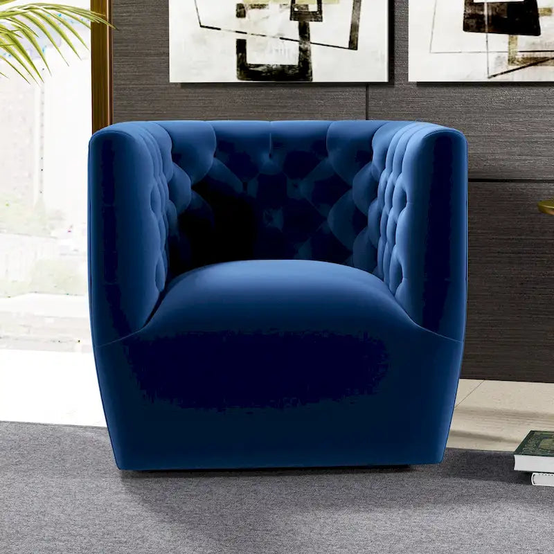 Fauteuil pivotant confortable style Mid-Century Modern
