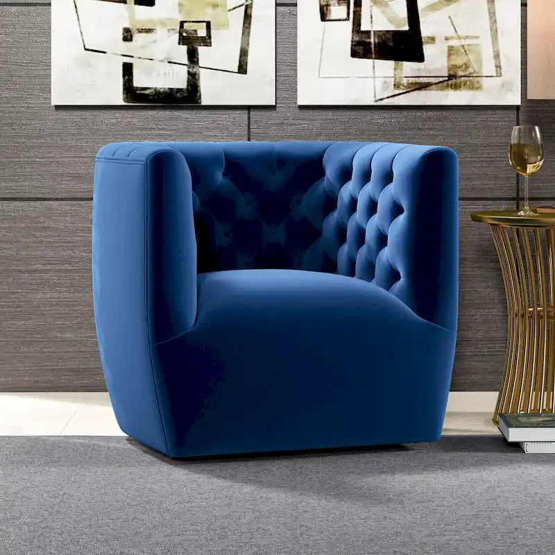 Fauteuil pivotant confortable style Mid-Century Modern