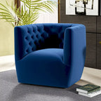 Fauteuil pivotant confortable style Mid-Century Modern