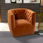 Fauteuil pivotant confortable style Mid-Century Modern