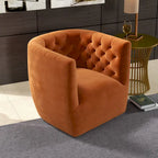 Fauteuil pivotant confortable style Mid-Century Modern