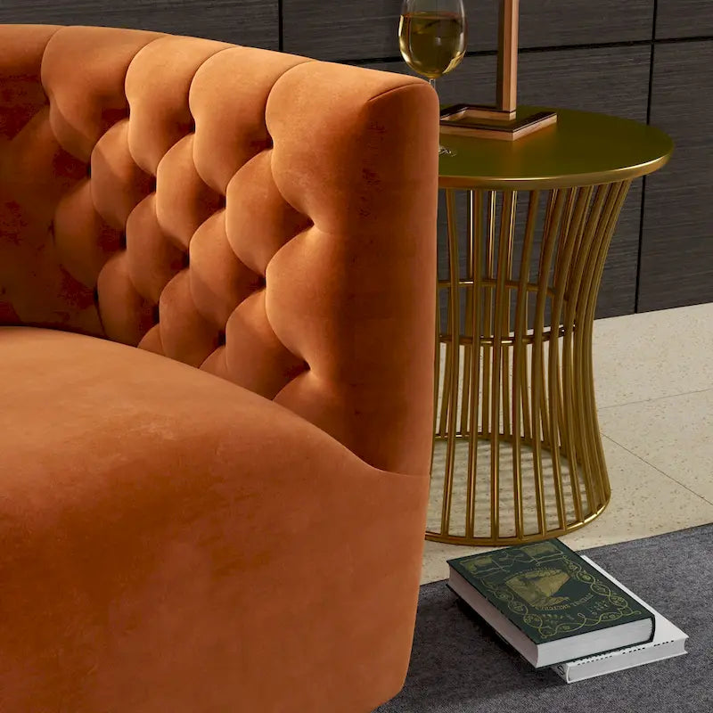 Fauteuil pivotant confortable style Mid-Century Modern