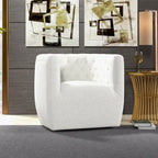 Fauteuil pivotant confortable style Mid-Century Modern