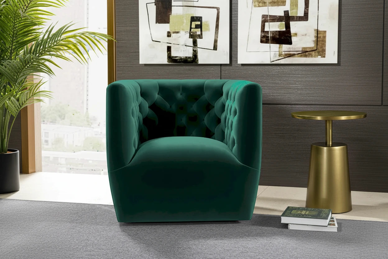 Fauteuil pivotant confortable style Mid-Century Modern