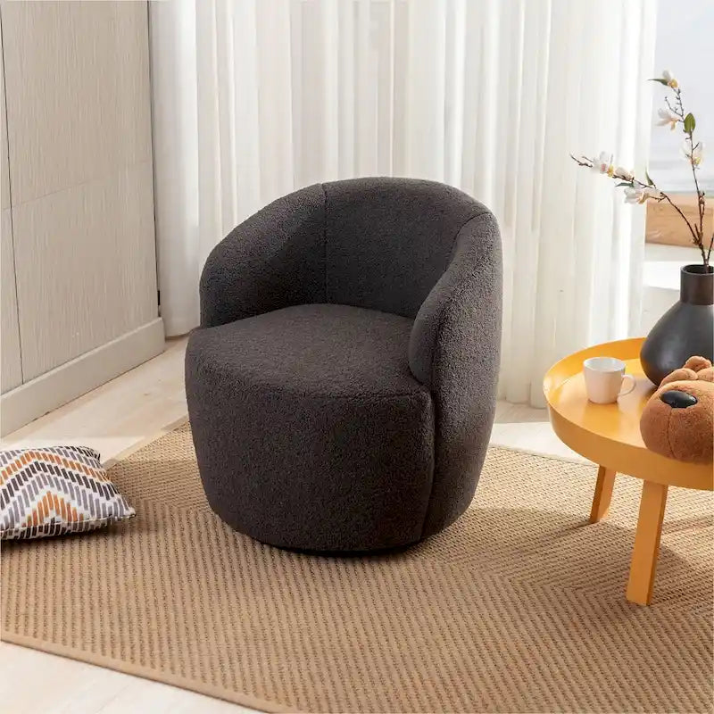 Fauteuil d'appoint pivotant, fauteuil crapaud
