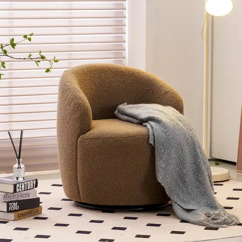 Fauteuil d'appoint pivotant, fauteuil crapaud