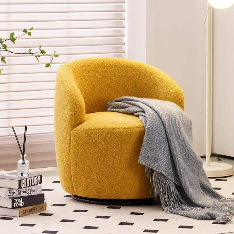 Fauteuil d'appoint pivotant, fauteuil crapaud