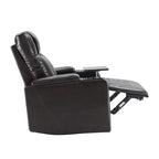 Fauteuil inclinable électrique en similicuir avec port de chargement USB
