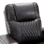 Fauteuil inclinable électrique en similicuir avec port de chargement USB