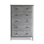 Commode en bois massif à 5 tiroirs Greenport Coastal