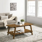 Table basse étagère en bois moderne du milieu du siècle Metz
