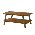 Table basse étagère en bois moderne du milieu du siècle Metz