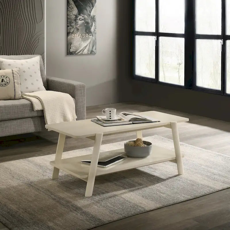 Table basse étagère en bois moderne du milieu du siècle Metz