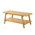 Table basse étagère en bois moderne du milieu du siècle Metz