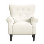 Fauteuil d'appoint à accoudoirs arrondis