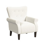 Fauteuil d'appoint à accoudoirs arrondis