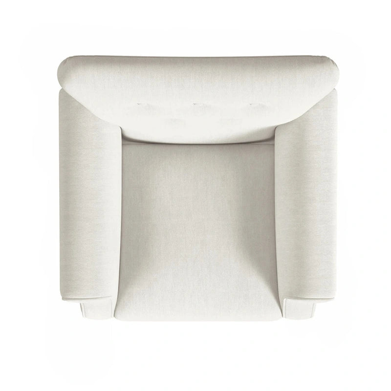 Fauteuil d'appoint à accoudoirs arrondis