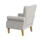 Fauteuil d'appoint à accoudoirs arrondis