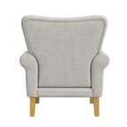Fauteuil d'appoint à accoudoirs arrondis