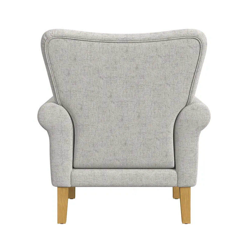 Fauteuil d'appoint à accoudoirs arrondis