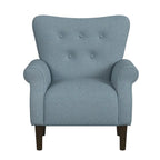 Fauteuil d'appoint à accoudoirs arrondis