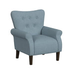 Fauteuil d'appoint à accoudoirs arrondis