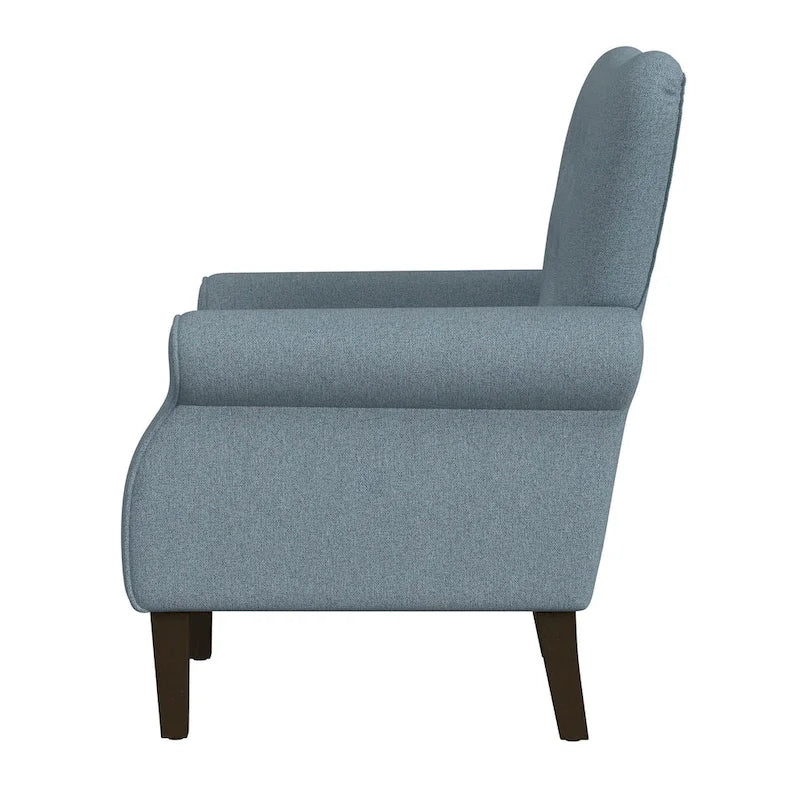 Fauteuil d'appoint à accoudoirs arrondis