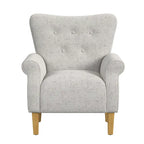 Fauteuil d'appoint à accoudoirs arrondis