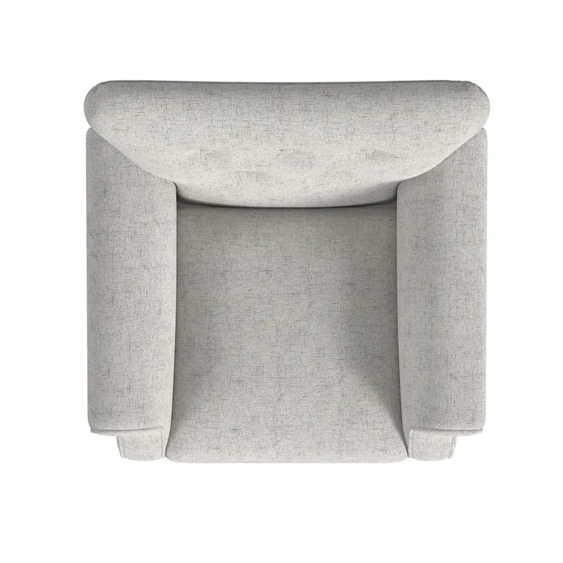 Fauteuil d'appoint à accoudoirs arrondis
