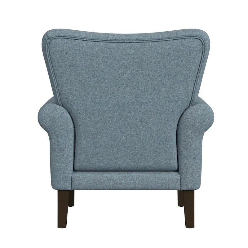 Fauteuil d'appoint à accoudoirs arrondis