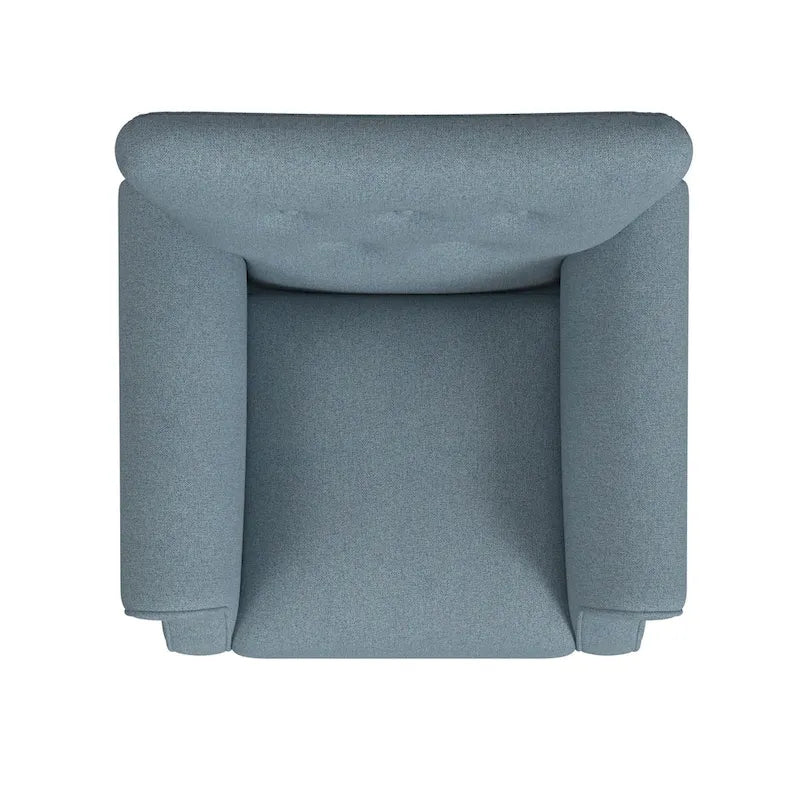 Fauteuil d'appoint à accoudoirs arrondis