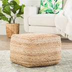Pouff/Repose-pieds en jute Saba Square