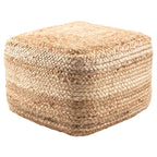 Pouff/Repose-pieds en jute Saba Square