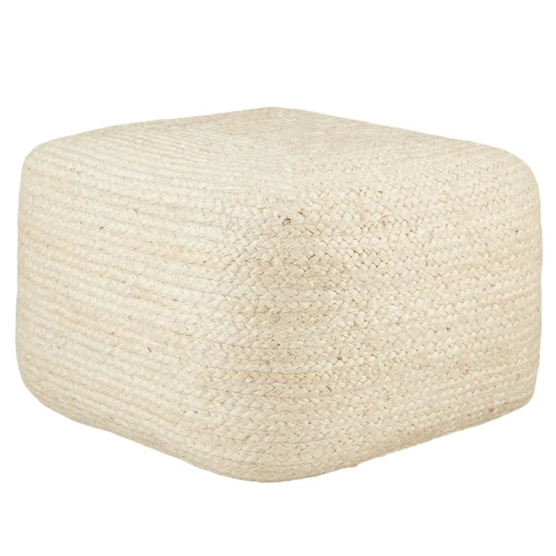 Pouff/Repose-pieds en jute Saba Square